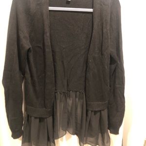 Aqua open front cardigan